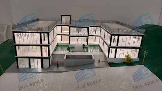 Casa de contenedores desmontable para dormitorio de trabajadores y oficina en el sitio con tamaño flexible y fácil instalación