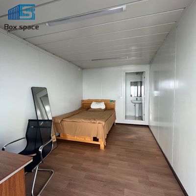 Boxspace 20Ft Contenedor de paquete plano Casa pequeña 2 pisos Unidad de dormitorio prefabricado Contenedor de paquete plano