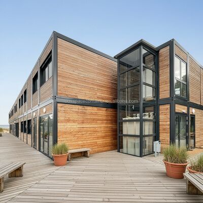 Casa contenedor personalizada Boxspace Alemania China Casas modulares Oficina prefabricada Edificio de oficinas modular prefabricado